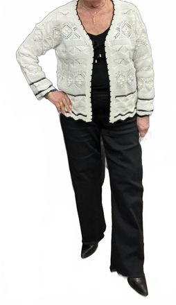 French Kyss Crochet Cardigan In White