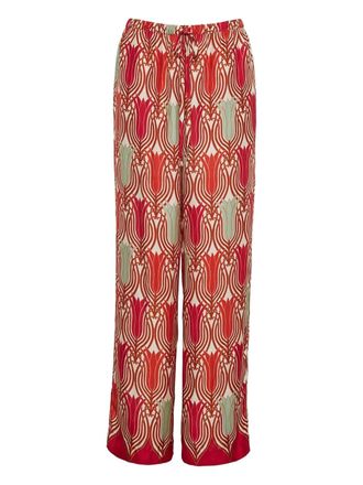 Cara Cara Girona drawstring trousers - women - Silk/Viscose - S - Red