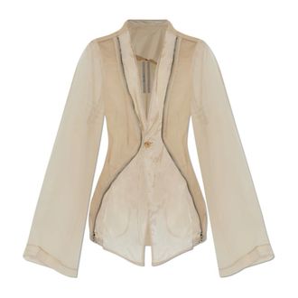 Rick Owens Light Jackets, female, Beige, Size: M Stag Jacket