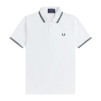 Fred Perry Polo Shirts, male, White, Size: 2XS M12 16C Polo