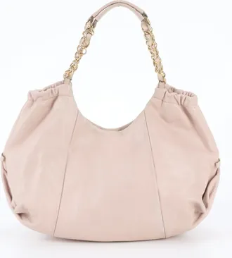 Ferragamo Pink Leather Handbag Shoulder Bag Tote Bag (Pre-Owned)