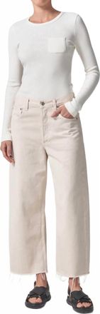 Citizens Of Humanity Ayla Raw Hem Crop Pants In Chaya