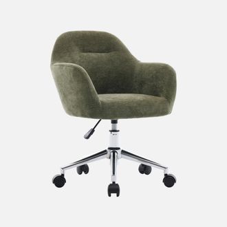 Sweeek Silla De Oficina Infantil Con Ruedas Ajustable De Tela Chenilla
