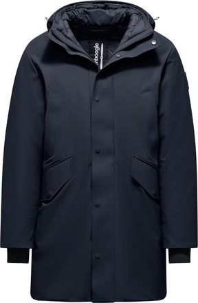 Bomboogie Lange parka met dubbele capuchon - Heren - Mantels - Blauw - Maat: 2XL Nylon