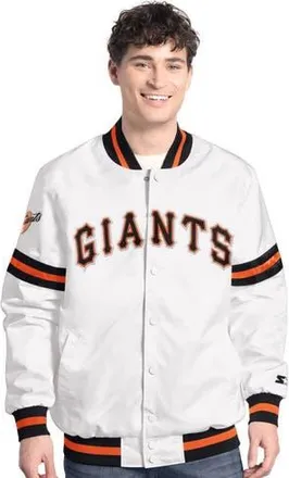 Starter Mens Starter White San Francisco Giants Cooperstown Scout Full-Snap Varsity Jacket at Nordstrom, Size Xx-Large