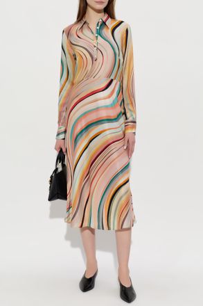 Paul Smith Dress With Stripe Pattern, Womens, Multicolour