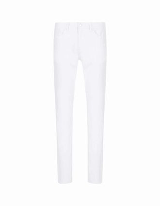 A|X Armani Exchange Mens Skinny Fit White Jeans