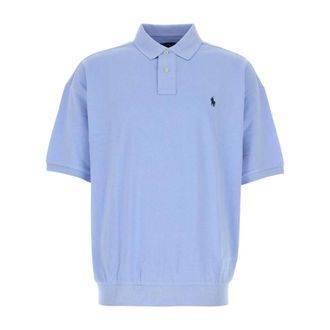 Polo Ralph Lauren Piquet Oversize Polo Shirt - male - Polo Ralph Lauren - Polo Shirts - Blue - S - Tops
