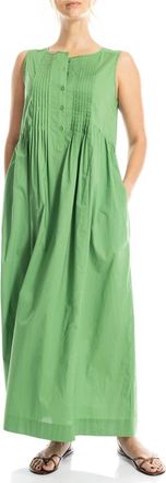 Max Studio Sleeveless Button Front Maxi Dress in Green at Nordstrom Rack, Size X-Small