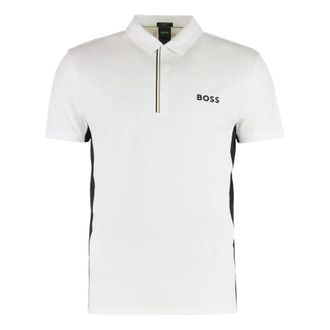 HUGO BOSS Hugo, Polo Shirts, male, White, Size: XS Active Paddy Polo Shirt