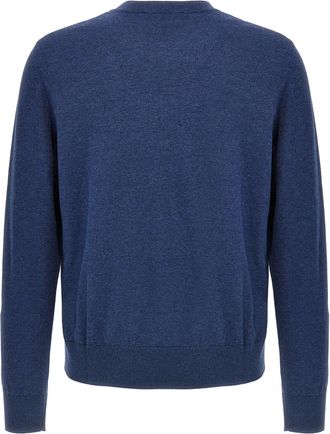 Dsquared2 Logo-Patch Cotton Crewneck Sweater - Blue