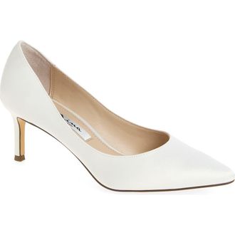 Nina Pointed Toe Pump in Ivory at Nordstrom, Size 7.5