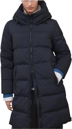 Ecoalf Ecoalf - Manlie Coat - Dames - Mantels - Blauw - Maat: XS Leer