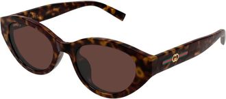 Gucci Gg 2105 Zonnebril - Dames - Zonnebrillen - Bruin - ONE Size - Accessoires