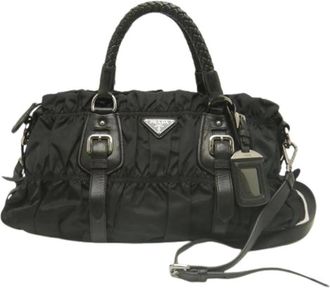 Prada Borsa Vintage Pre-owned in Nylon - - Pre-owned - Donna - Nero - ONE SIZE
