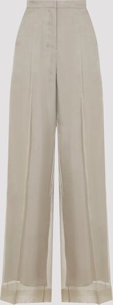 Pianoforte di Max Mara Olivi Organza Pants
