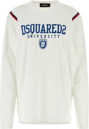 Dsquared2 White Cotton T Shirt