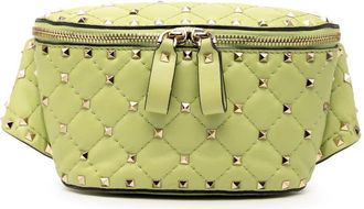 Valentino Pre-owned Valentino Nappa Rockstud Spike Belt Bag Ladies GF-QB45NAP1
