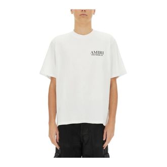 Amiri T-Shirts, male, White, Size: L Hollywood Graphic T-Shirt