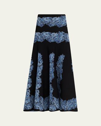 Ulla Johnson Alessia Jacquard Knit Maxi Skirt