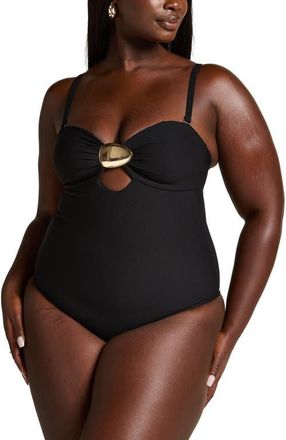 Hunkem&ouml;ller Cabo Shaping Bathingsuit in Black at Nordstrom, Size X-Large