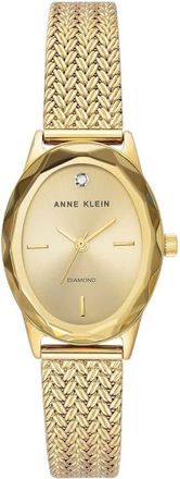 Anne Klein Sunray Gold-tone Dial Ladies Watch AK/5244CHGB