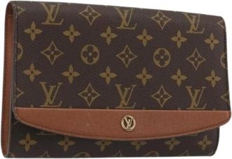 Louis Vuitton Pre-owned Bordeaux 24 Schoudertas - Dames - Vintage Clutch - Bruin - ONE Size - Leer - Vintage