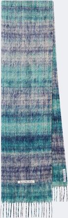 Acne Studios Fringed mohair and wool-blend scarf
