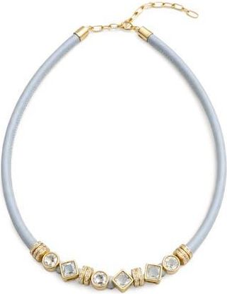 Saachi Glam Accent Collar Necklace in Light Grey at Nordstrom Rack