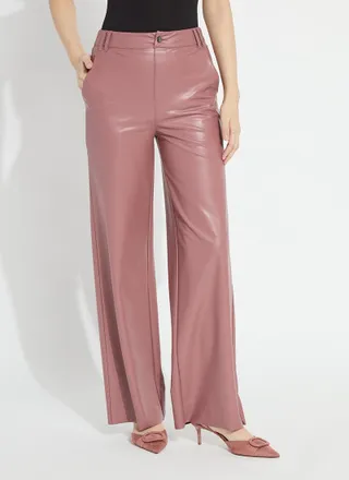 Lyss&eacute; Ada Pull On Transeasonal Vegan Leather Trouser