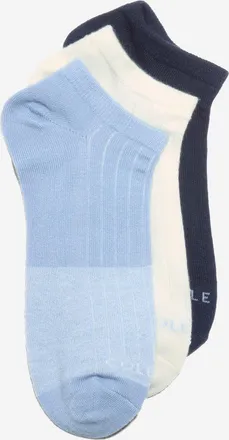 Cole Haan Womens Supersoft 3-Pack Low Cut Socks - Blue