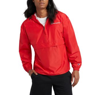 Champion Mens Packable Jacket, Scarlet-586199, Medium