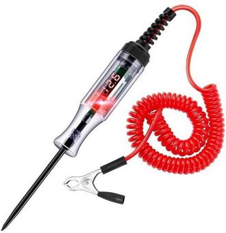 OEM Probador De Circuitos Para Autom&oacute;viles De 3-48 V Con Volt&iacute;metro, L&aacute;mpara De Prueba Retroiluminada Por Led De Alta Resistencia, Probador De Voltaje Cc