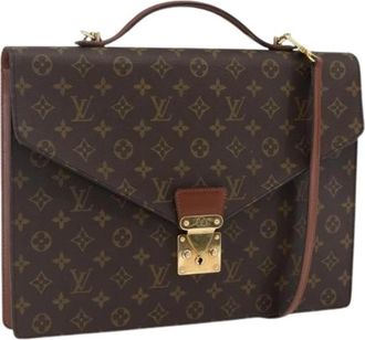 Louis Vuitton Pre-owned Canvas Handtas - Dames - Vintage Handtas - Bruin - ONE Size - Vintage