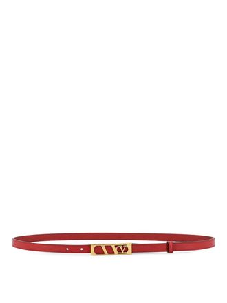 Valentino Garavani Vlogo Signature Leather Belt