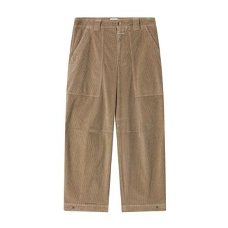 Closed Wijde broek - Dames - Broeken - Beige - Maat: W25 L32 Katoen