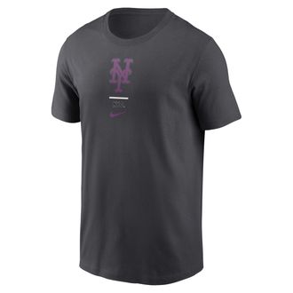 Nike New York Mets City Connect 2-Hit Nike Mens MLB T-Shirt in Grey | N19906FNME-V0M