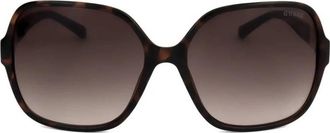 Guess Brown Gradient Square Ladies Sunglasses GF00017 52F 61