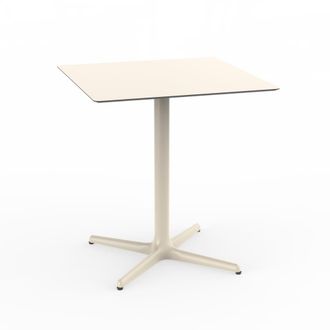 Resol Mesa cuadrada 70x70 toledo madera metal marfil