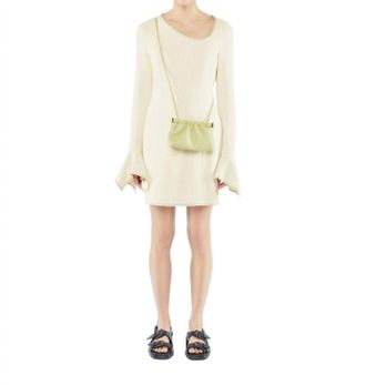 Nanushka Elva Dress In Creme