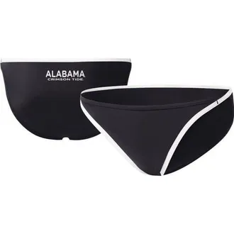 G-III 4Her by Carl Banks Womens G-III 4Her by Carl Banks Black Alabama Crimson Tide Play Action Bikini Bottoms at Nordstrom, Size Medium