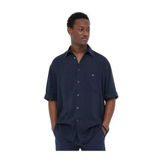 Drykorn Matoc Shirt - Heren - Korte mouwen Overhemden - Blauw - S - Overhemden