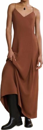 Jenni Kayne Florence Maxi Slip Dress In Rust