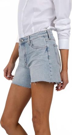 Kut from the Kloth Jane High Waist Jean Shorts In Deepv
