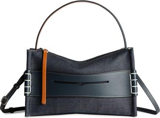 J.W.Anderson Small Loafer Leather Top Handle Bag in Indigo at Nordstrom