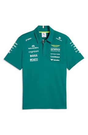 Puma Aston Martin Formula 1 Polo in Green Lux at Nordstrom, Size Xx-Large