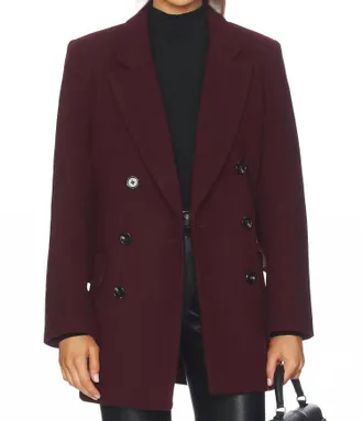 Pistola Denim Emory Blazer In Claret