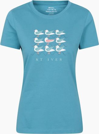 Mountain Warehouse Womens Mountain Warehouse Womens/Ladies St Ives T-Shirt - Blue - Size: 12