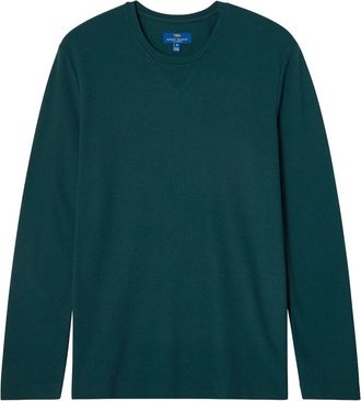 Robert Talbott Kelly Long Sleeve Cotton Crepe T-Shirt