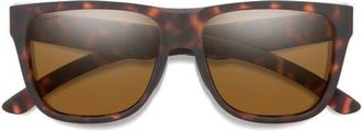 Smith Lowdown 2 55mm ChromaPop Polarized Sunglasses in Matte Tortoise/Brown at Nordstrom